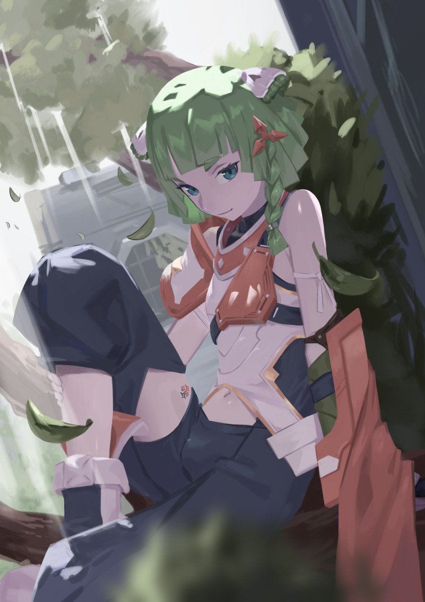 1other, absurdres, androgynous, animal_ears, armor, braid, breastplate, cat_ears