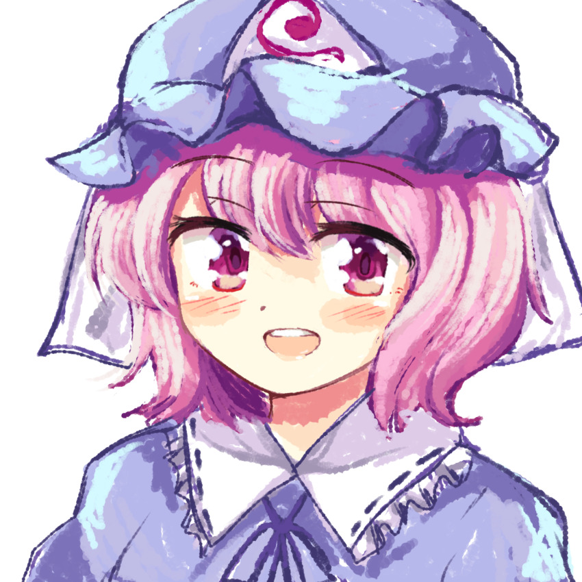 :d, bad_id, bad_pixiv_id, blue_dress, blue_hat, blush, bow, collar