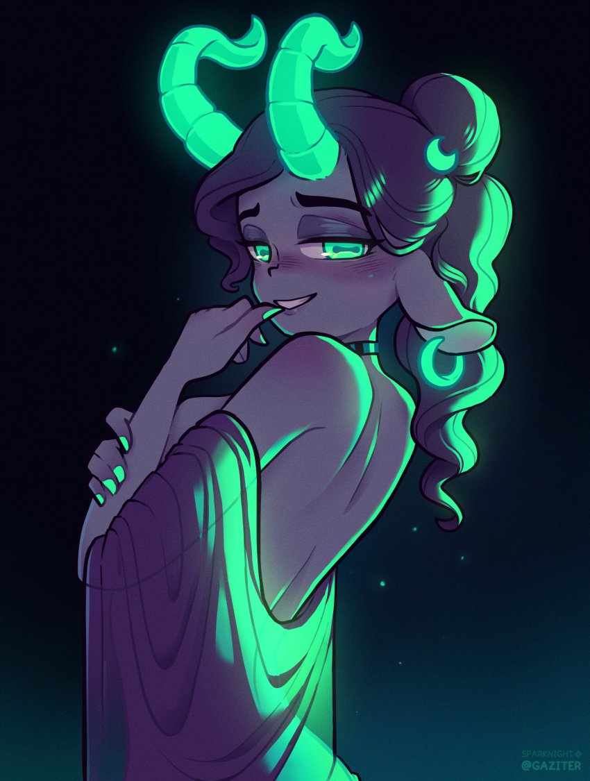 1girl, absurdres, animal_ears, back, backless_dress, backless_outfit, backlighting, blush