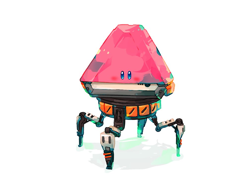 apex_legends, blue_eyes, blush, kirby, kirby_(series), kirby_and_the_forgotten_land, loot_tick, mouthful_mode