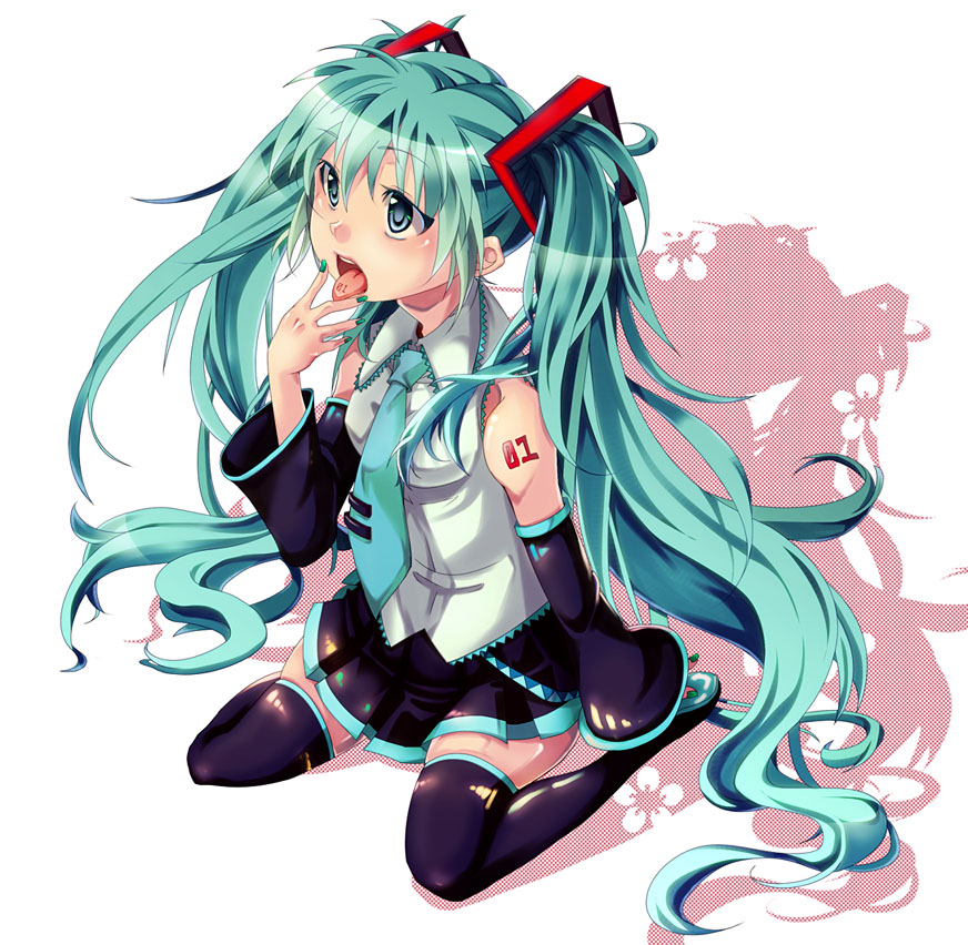 1girl, akiyama_(pixiv1216664), akiyama_tooru, aqua_eyes, aqua_hair, bad_id, bad_pixiv_id, detached_sleeves