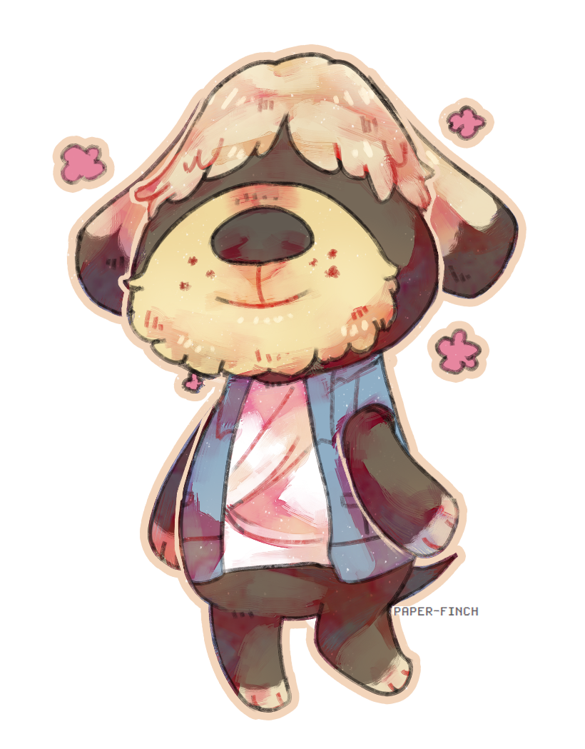 1boy, animal_crossing, denim, denim_jacket, illufinch, jacket, nintendo, shep_(animal_crossing), shirt, simple_background, standing, transparent_background, white_shirt