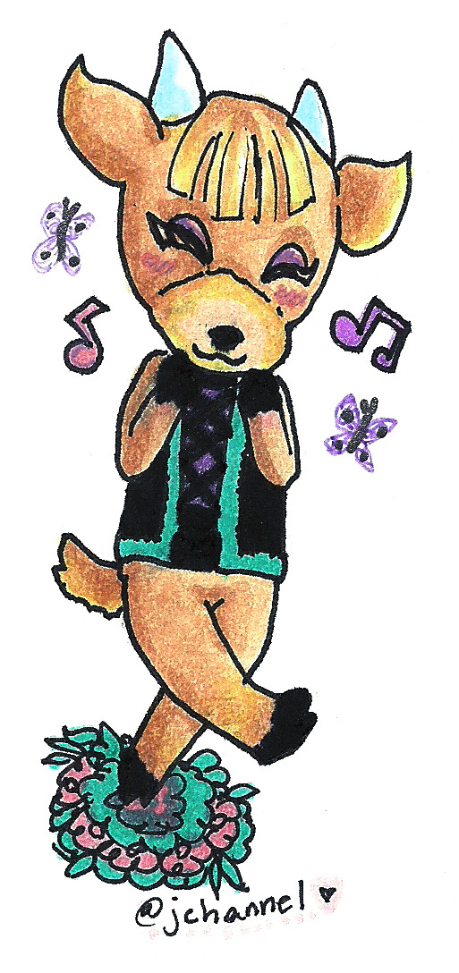 animal_crossing, bug, butterfly, closed_eyes, insect, jenny_mckeon, musical_note, nintendo