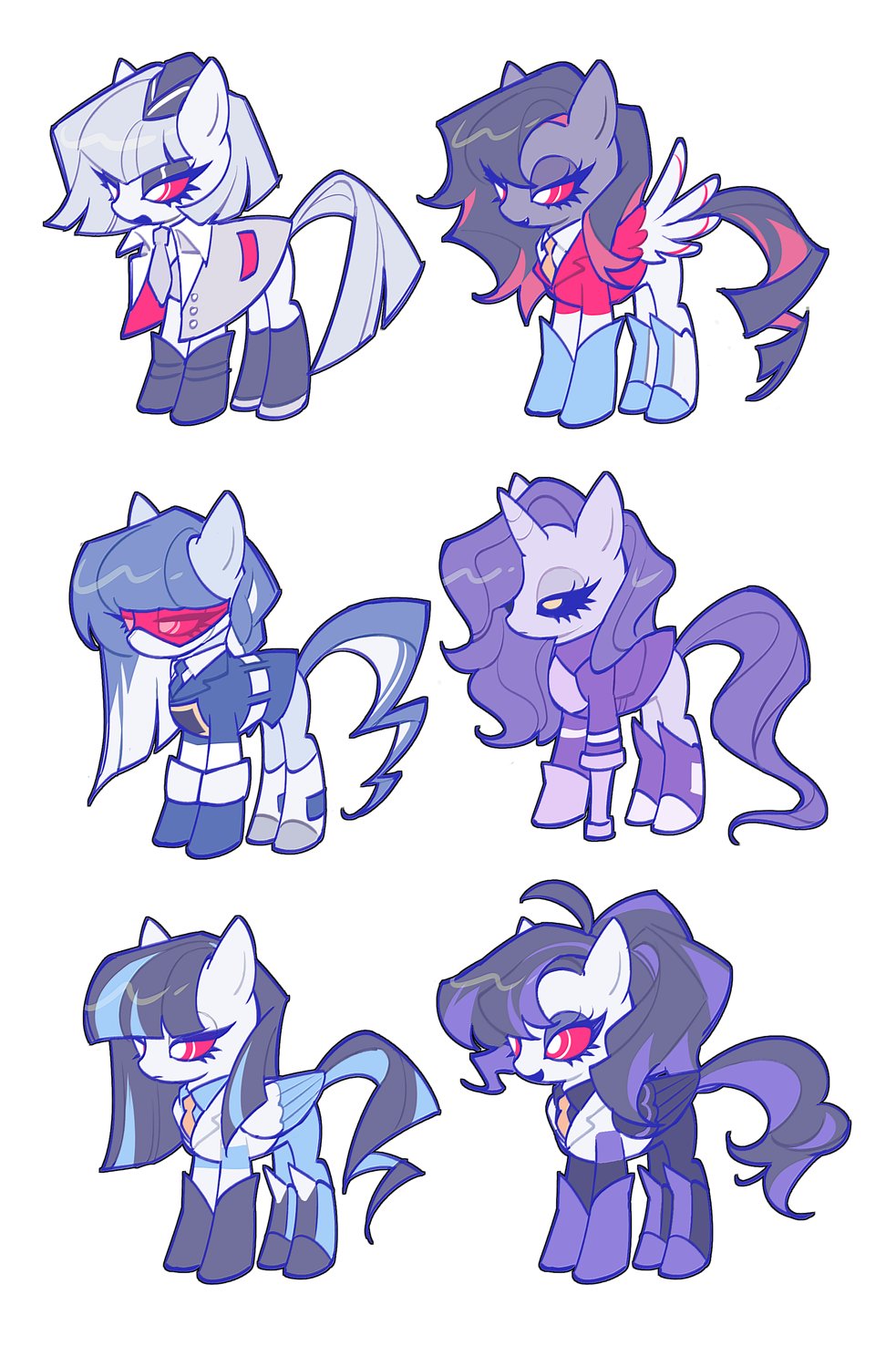 animal_focus, animalization, black_sclera, blue_hair, blue_jacket, chinese_commentary, collared_shirt, colored_sclera