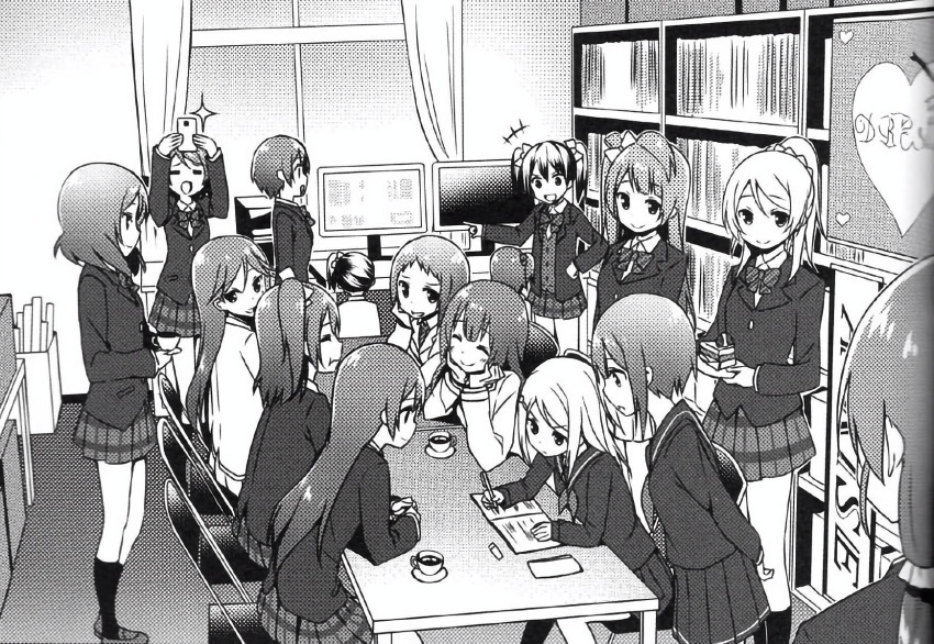 ayase_alisa, ayase_eli, highres, hoshizora_rin, kira_tsubasa, koizumi_hanayo, kosaka_honoka, kosaka_yukiho