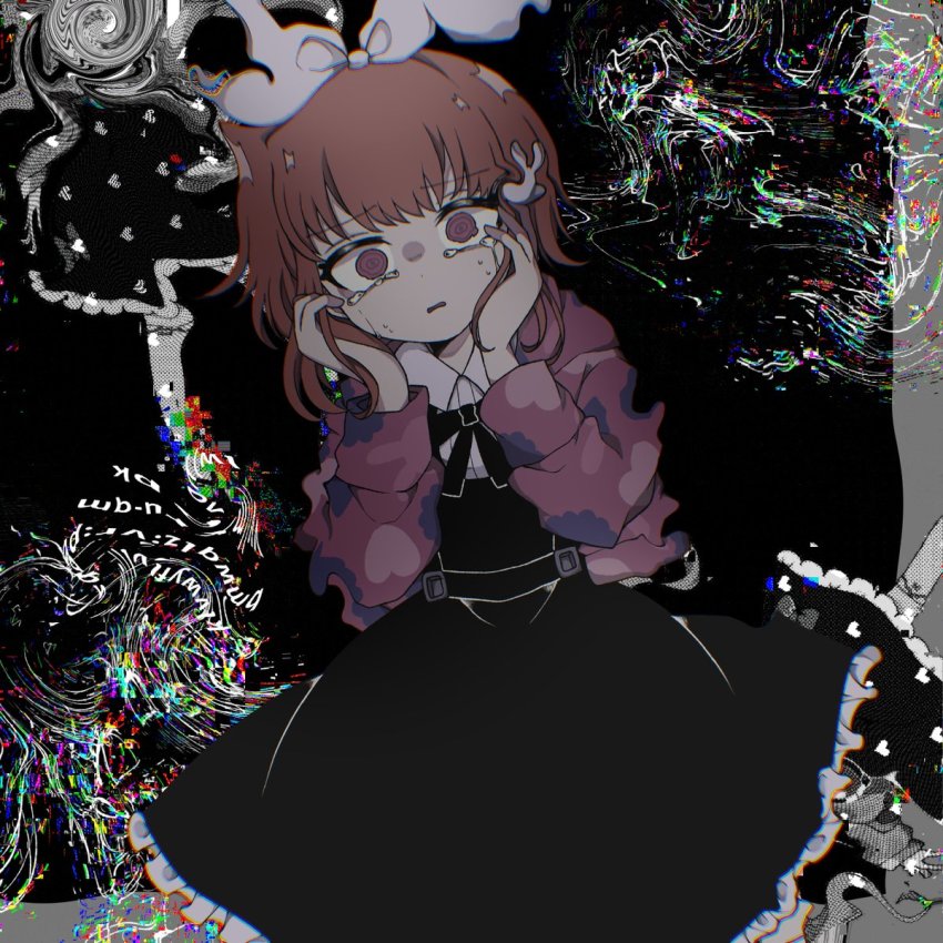 animal_ears, bow, denonbu, hair_bow, hair_ornament, highres, jacket, long_sleeves