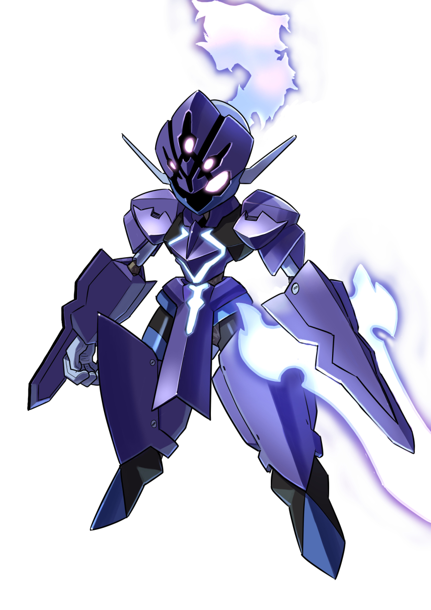 blade, ceruledge, commentary_request, fire, full_body, hanehitsuji_(hitsuzibane), highres, legs_apart