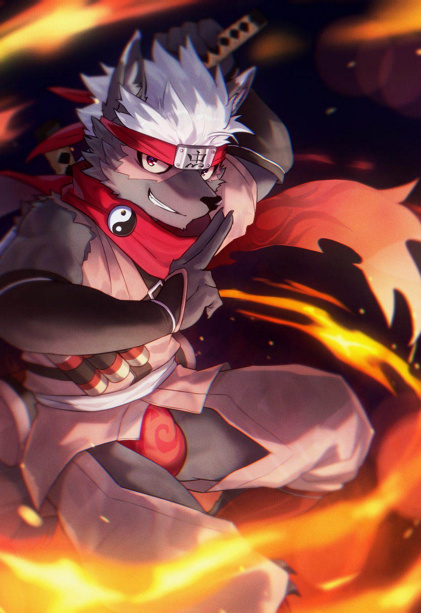 1boy, absurdres, animal_ears, animal_nose, black_background, commentary_request, dog_boy, dog_ears