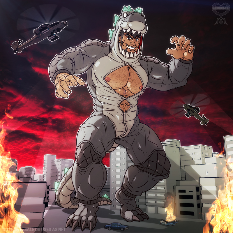 1boy, abs, aircraft, antonio_(gyee), artist_logo, artist_name, bara, beard