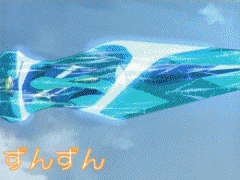 00s, 2girls, animated, animated_gif, araiguma_rascal, arika_yumemiya, crossover, flying
