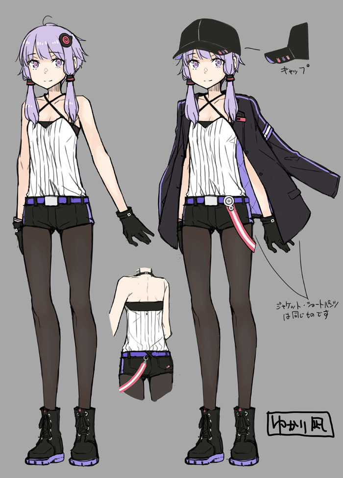 1girl, a.i._voice, animal_print, artist_name, ayakura_juu, bangle, bare_arms, baseball_cap