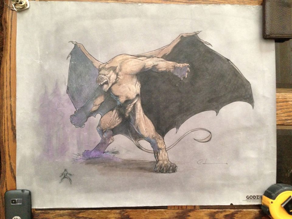 carlos_huante, claws, concept_art, cut_content, giant, giant_monster, godzilla_(series), godzilla_(unmade_1994_u.s._film)