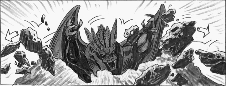 boulder, carlos_huante, claws, concept_art, cut_content, giant, giant_monster, godzilla_(series)