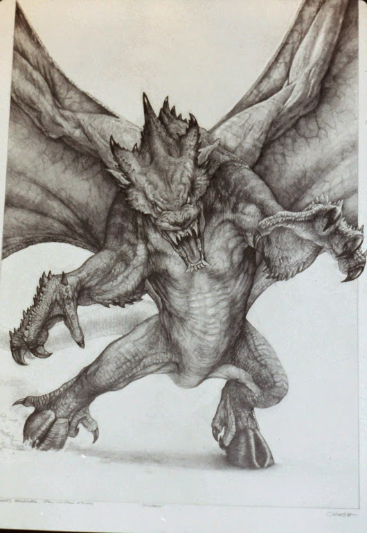 carlos_huante, claws, concept_art, cut_content, ears, fangs, giant, giant_monster