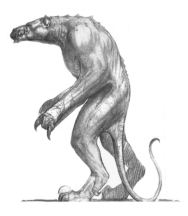 carlos_huante, claws, concept_art, cut_content, giant, giant_monster, godzilla_(series), godzilla_(unmade_1994_u.s._film)