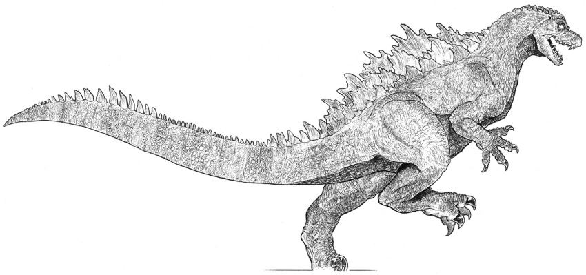 concept_art, cut_content, dinosaur, giant, giant_monster, godzilla, godzilla_(series), godzilla_(unmade_1994_u.s._film)