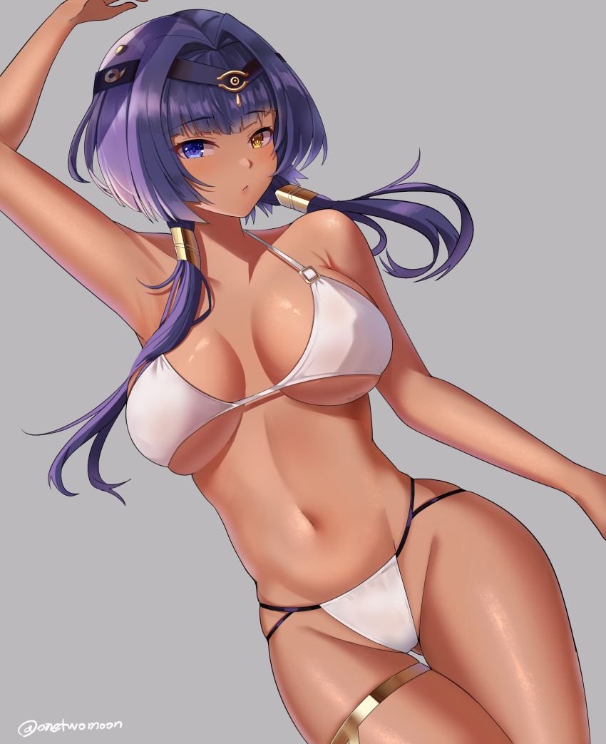 1girl, absurdres, arm_up, armpits, bad_id, bad_pixiv_id, bare_arms, bare_shoulders