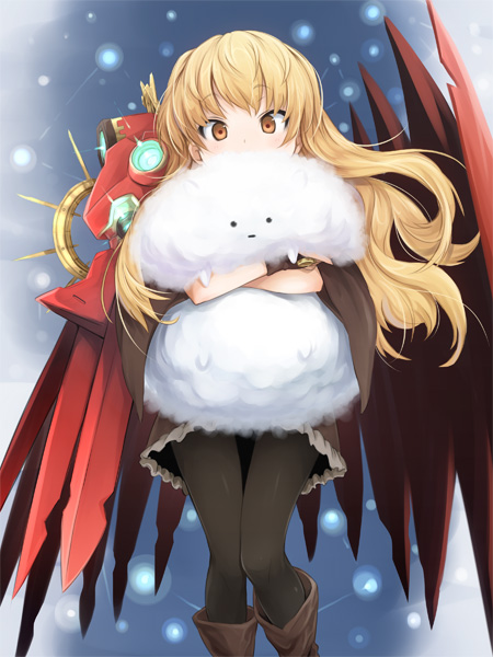 1girl, atlus, bad_id, bad_pixiv_id, black_pantyhose, blonde_hair, constellation, etrian_odyssey