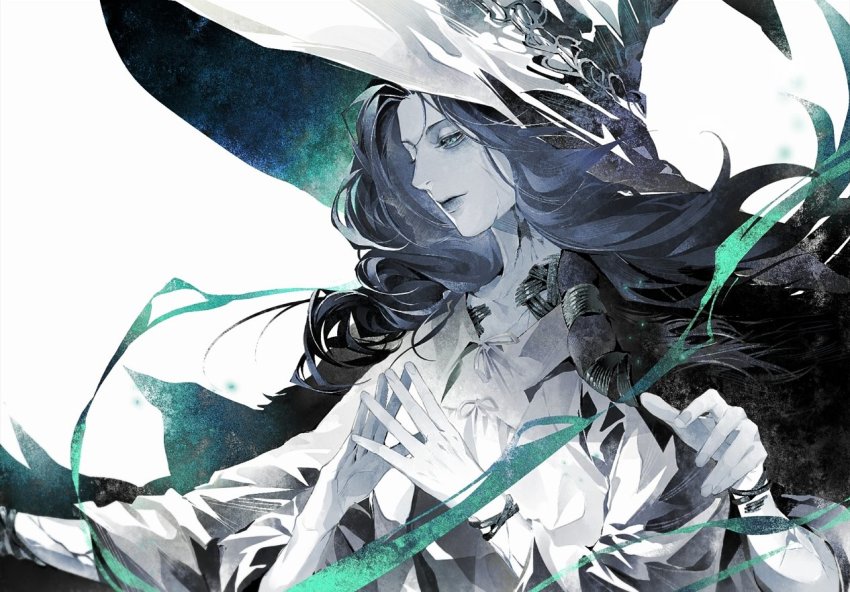 1girl, blue_eyes, blue_hair, blue_skin, cloak, closed_mouth, colored_skin, cracked_skin