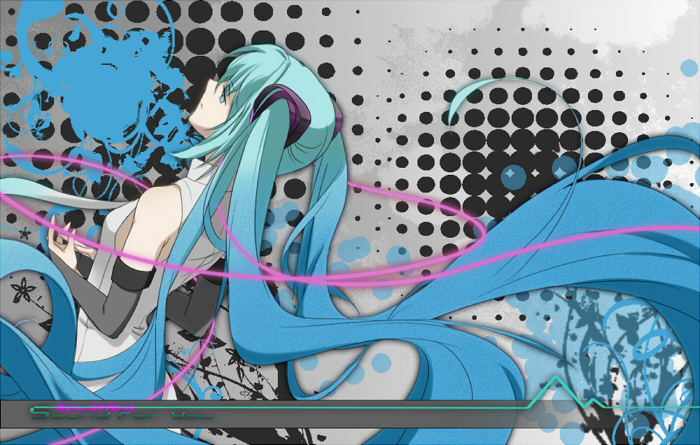 1girl, ak_(cosmio), aqua_eyes, aqua_hair, bad_id, bad_piapro_id, bridal_gauntlets, elbow_gloves