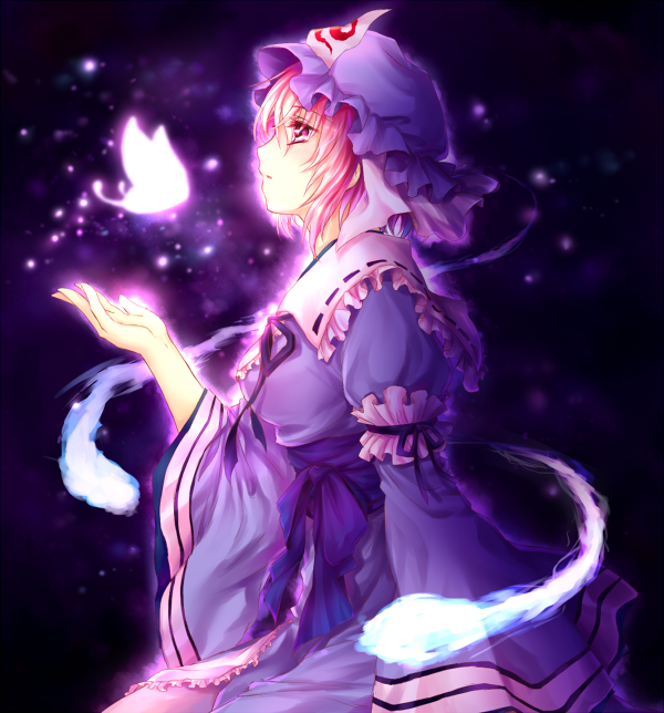 1girl, bad_id, bad_pixiv_id, bug, butterfly, female_focus, ghost, glowing