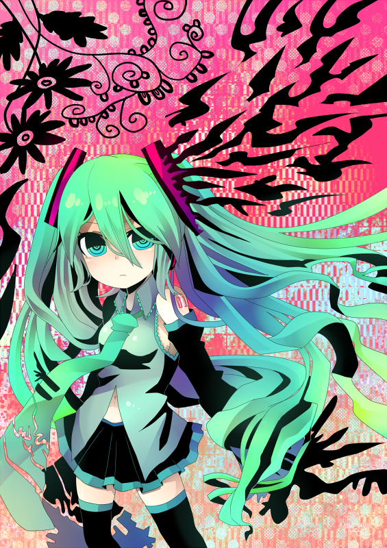 1girl, aqua_eyes, aqua_hair, bad_id, bad_pixiv_id, detached_sleeves, female_focus, hatsune_miku