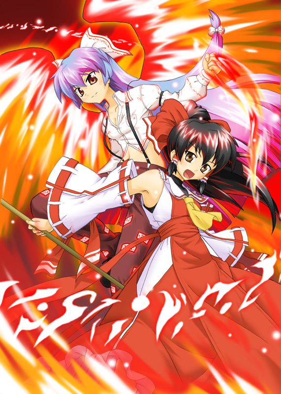 2girls, alternate_costume, armpits, ascot, cocoa_(cocoa0191), cocoa_(pixiv1921681), detached_sleeves, female_focus