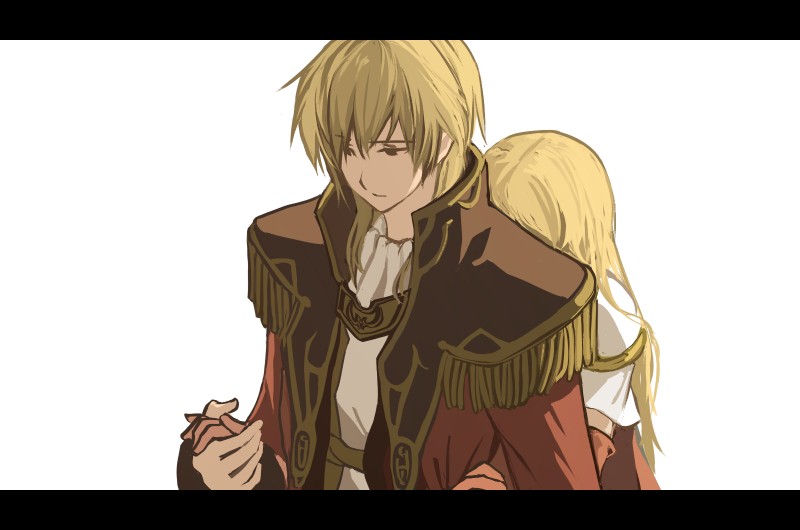 1boy, 1girl, bad_id, bad_pixiv_id, blonde_hair, brother_and_sister, eldigan_(fire_emblem), fire_emblem