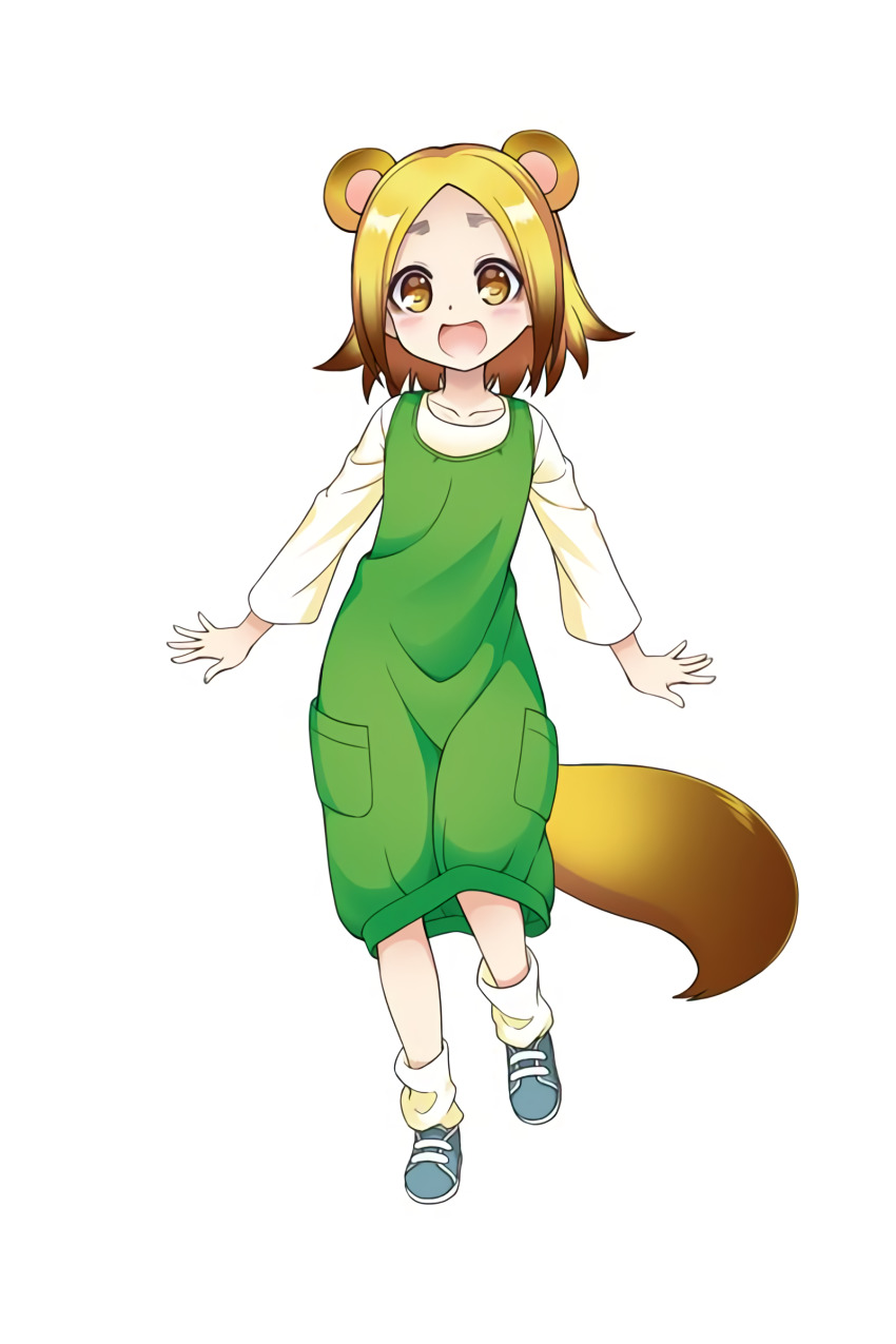 1girl, absurdres, animal_ears, tail, blonde_hair, full_body, highres, miura_tadahiro