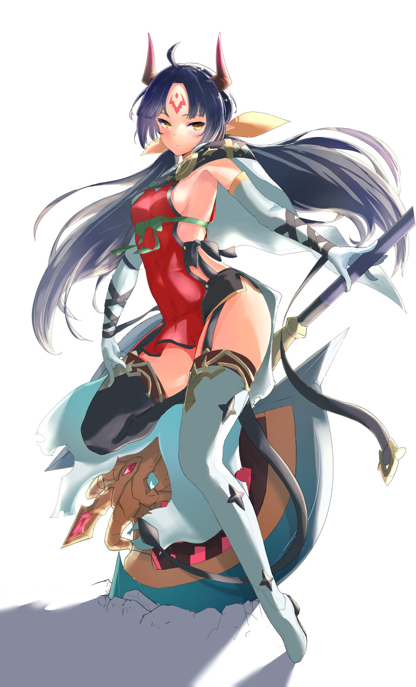 absurdres, apocalypse_ravi_(epic_seven), black_hair, breasts, demon_girl, demon_horns, epic_seven, highres