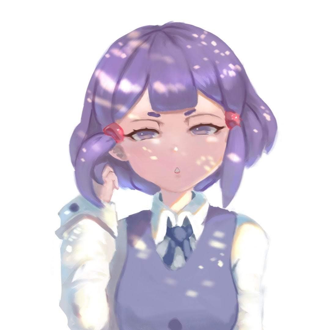 1girl, artist_request, avery_(little_witch_academia), breasts, little_witch_academia, school_uniform, short_hair, small_breasts