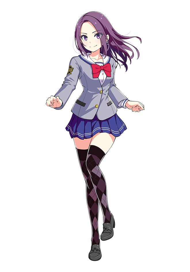 1girl, blazer, blue_skirt, bow, buttons, collared_shirt, earrings, full_body