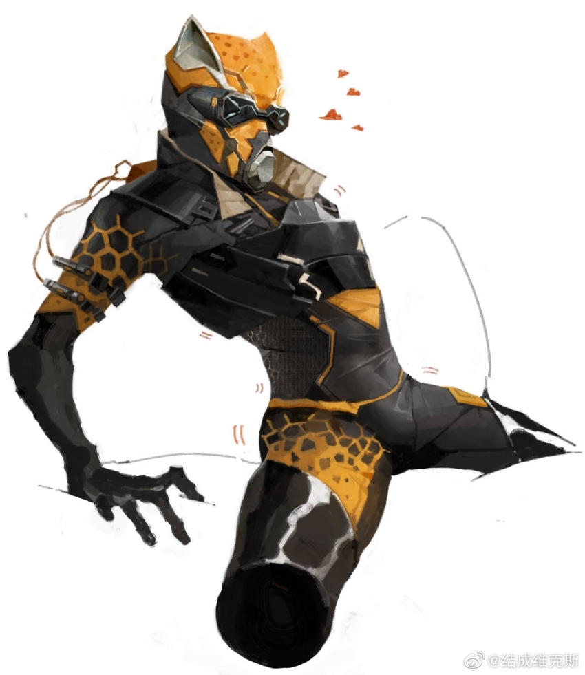 1boy, apex_legends, black_bodysuit, black_gloves, bodysuit, chinese_commentary, gloves, goggles