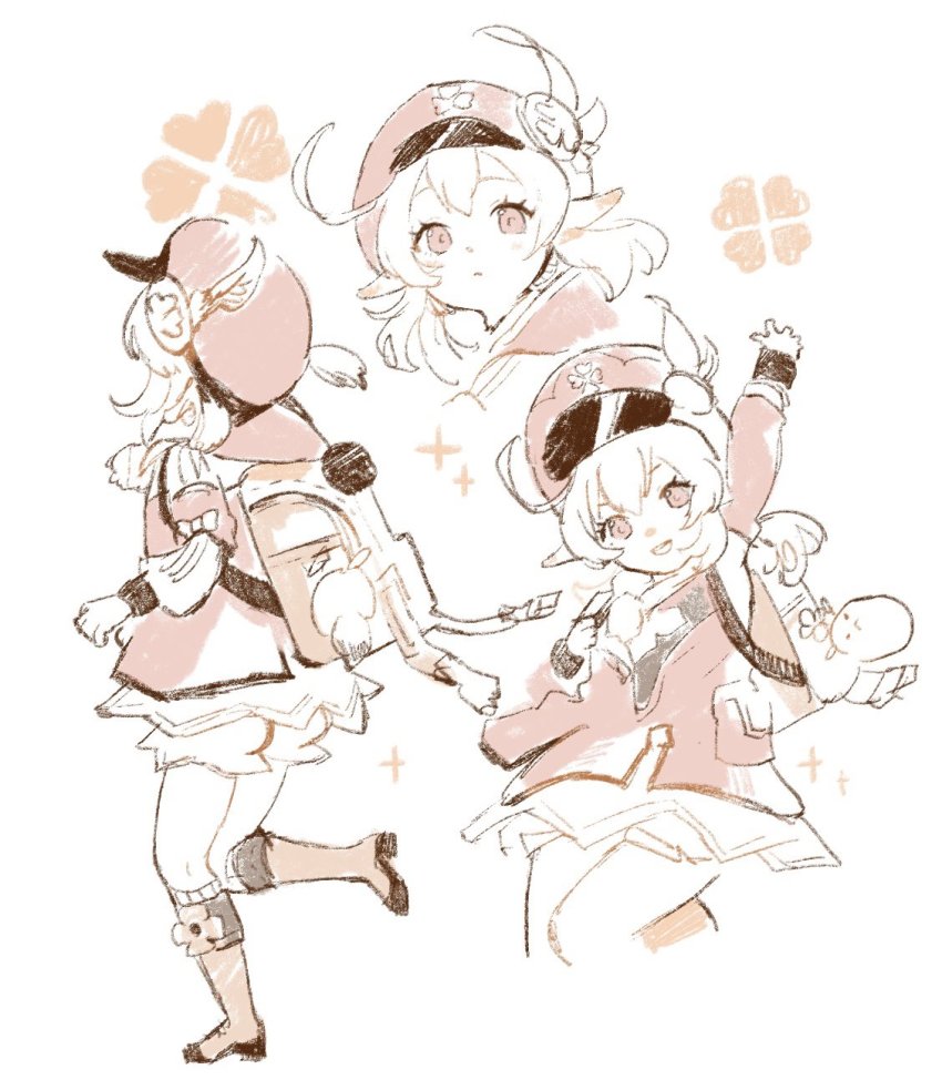 1girl, bag, bag_charm, blonde_hair, bloomers, boots, brown_bag, brown_footwear