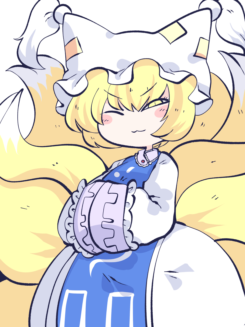 1girl, animal_ears, animal_hat, blonde_hair, blush_stickers, chahan_(fried_rice0614), closed_mouth, dress