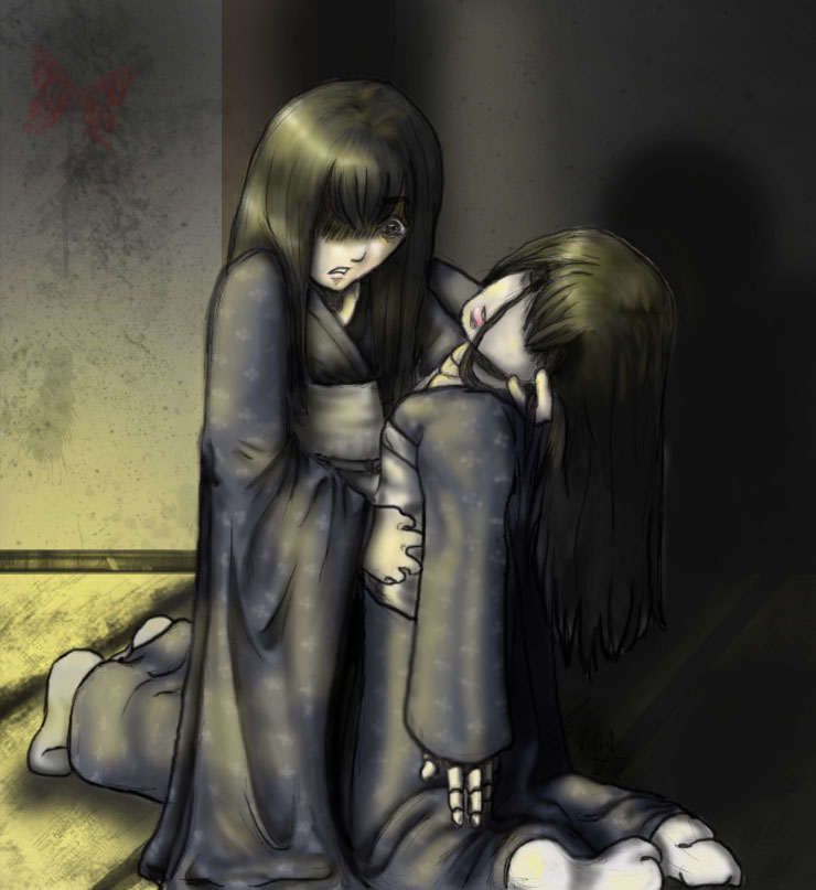 1girl, black_hair, doll, doll_joints, fatal_frame, fatal_frame_ii:_crimson_butterfly, japanese_clothes, joints