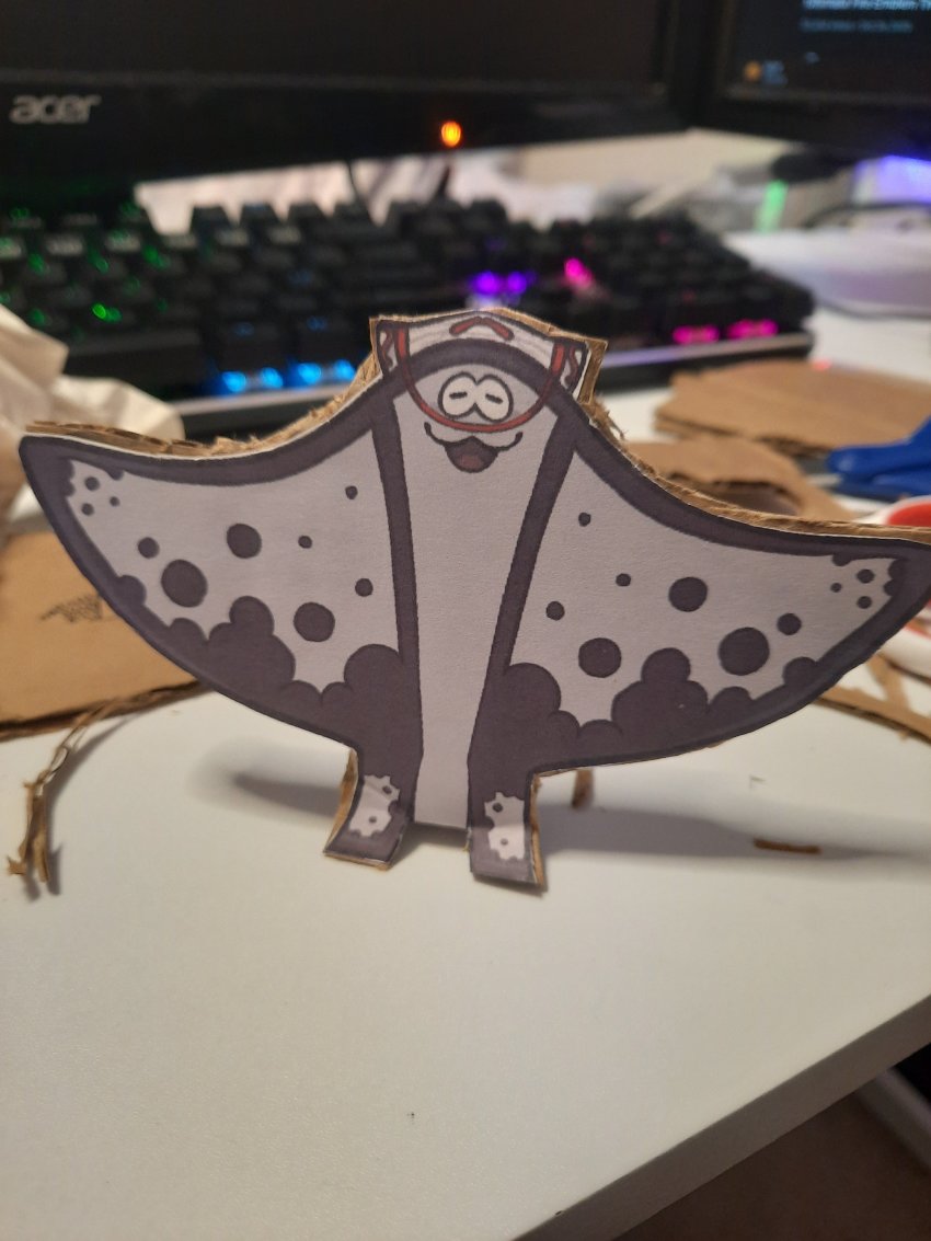 :3, absurdres, animal_focus, big_man_(splatoon), blurry, blurry_background, closed_eyes, facing_viewer