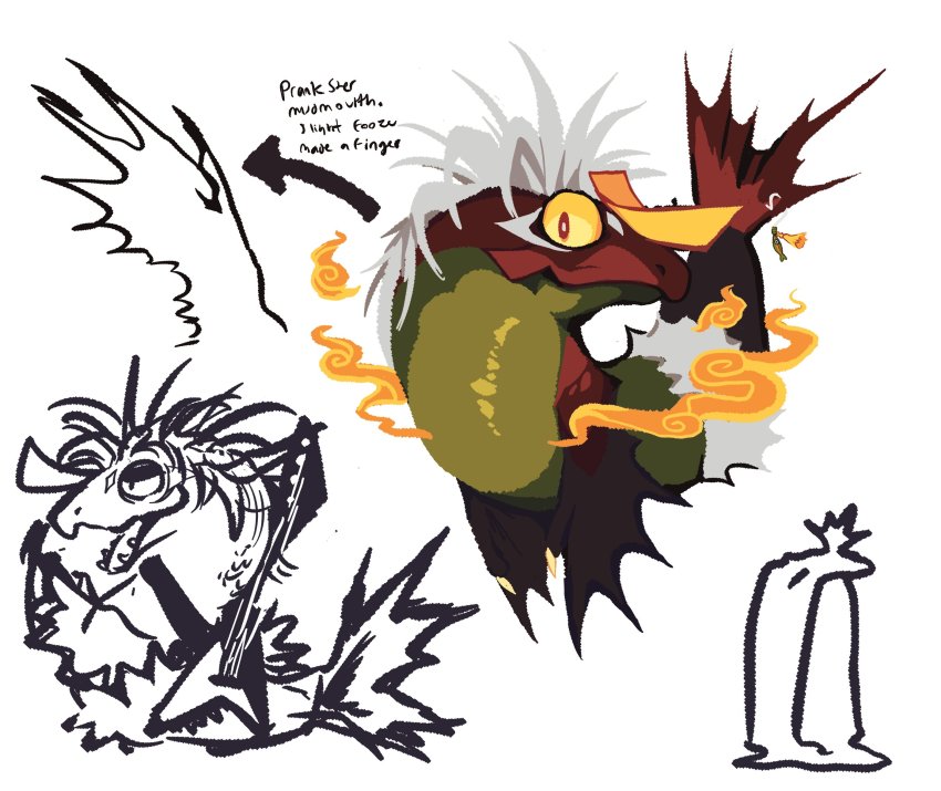 animal_focus, arrow_(symbol), colored_sclera, electric_guitar, english_text, fish_hook, gao_(kohozuna), guitar