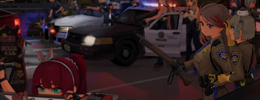 12-gauge, 12-gauge_(2_3/4_inch_shell), 6+girls, aa-12, aa-12_(girls'_frontline), absurdres, ammunition, automatic_shotgun