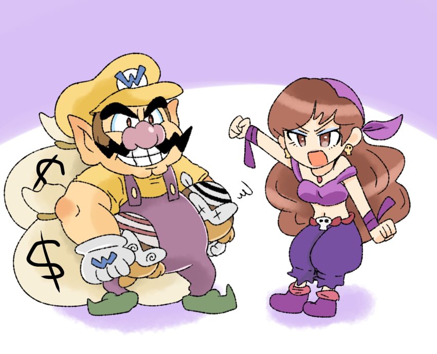 bandana, blue_eyeshadow, captain_syrup, earrings, eyeshadow, full_body, highres, jewelry