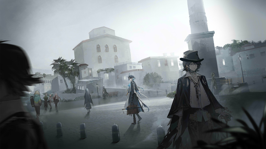 1other, 3boys, 6+girls, alty_(arknights), amaia_(arknights), arknights, artist_request, aya_(arknights)