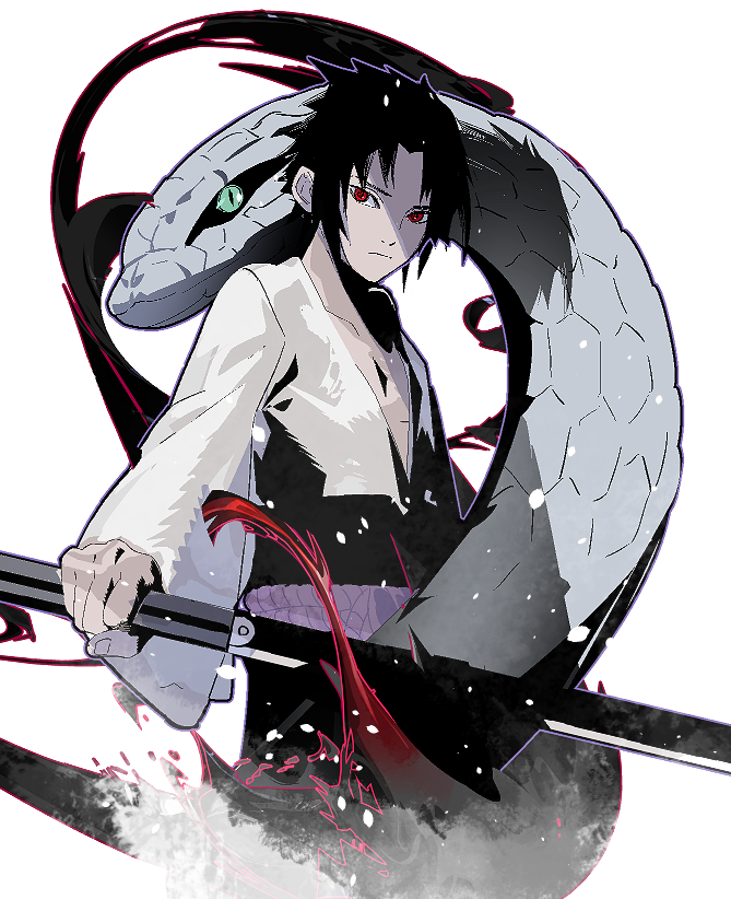 1boy, black_hair, chokutou, cofffee, holding, holding_sword, holding_weapon, naruto_(classic)