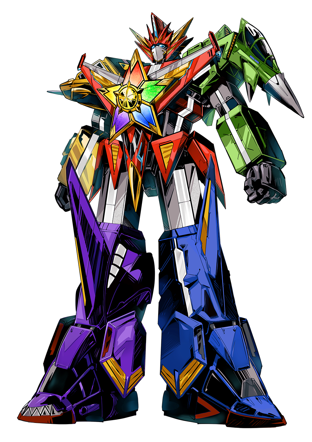 blue_eyes, canopy_(aircraft), clenched_hands, highres, looking_up, makitoyuito, mecha, no_humans