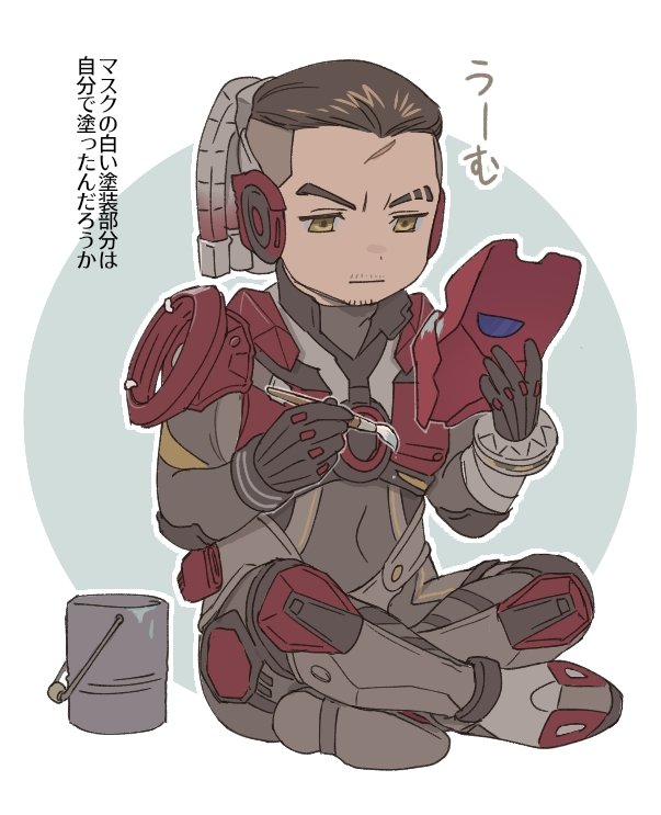 1boy, animification, apex_legends, apex_legends_mobile, armor, bodysuit, boots, brown_eyes