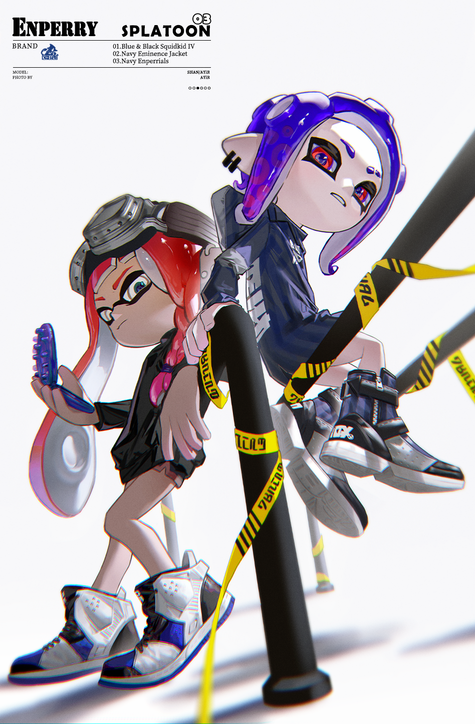 2girls, alternate_costume, ange-yi, black_jacket, blue_eyes, blue_jacket, blue_pupils, braid