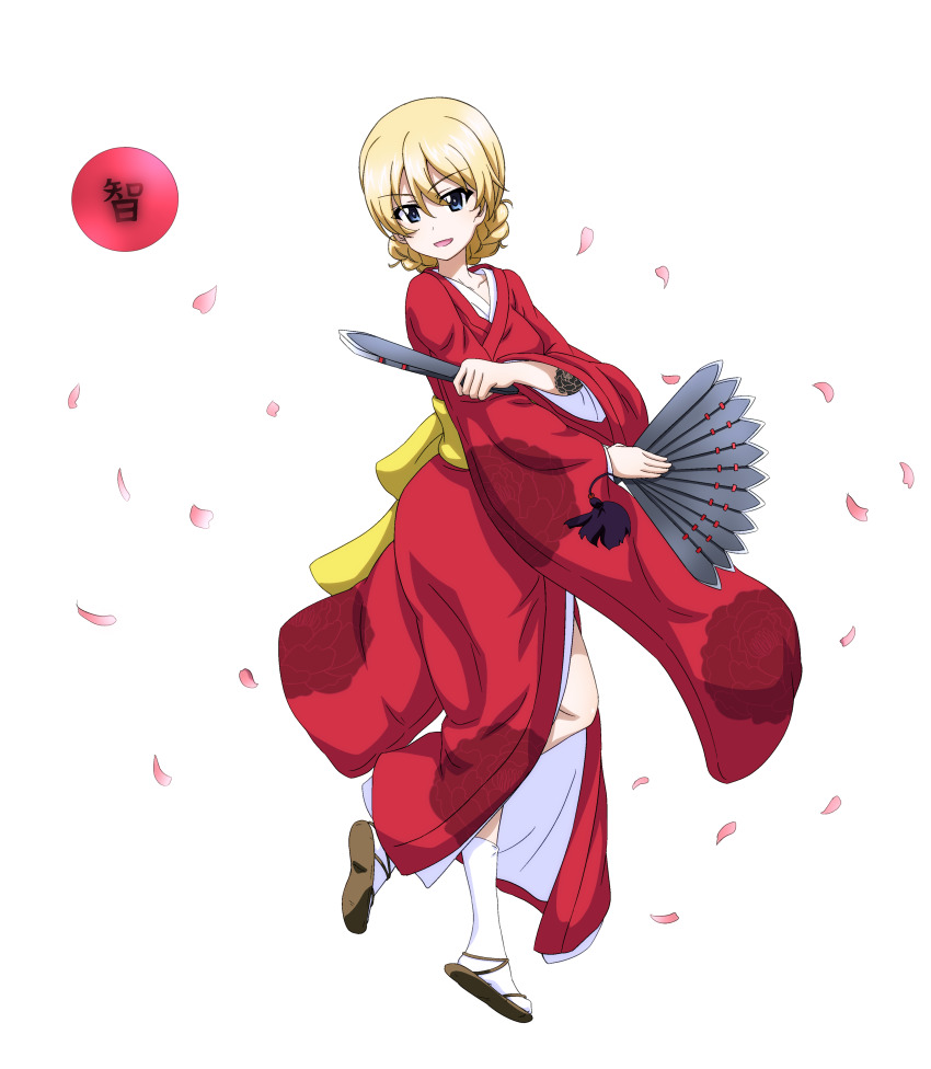 absurdres, cosplay, darjeeling_(girls_und_panzer), girls_und_panzer, highres, inuzaka_keno_tanetomo, japanese_clothes, key_(gaigaigai123)