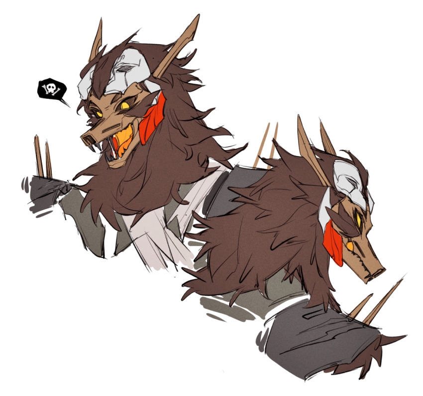 1boy, animification, apex_legends, brown_hair, brown_sclera, colored_sclera, humanoid_robot, looking_at_viewer