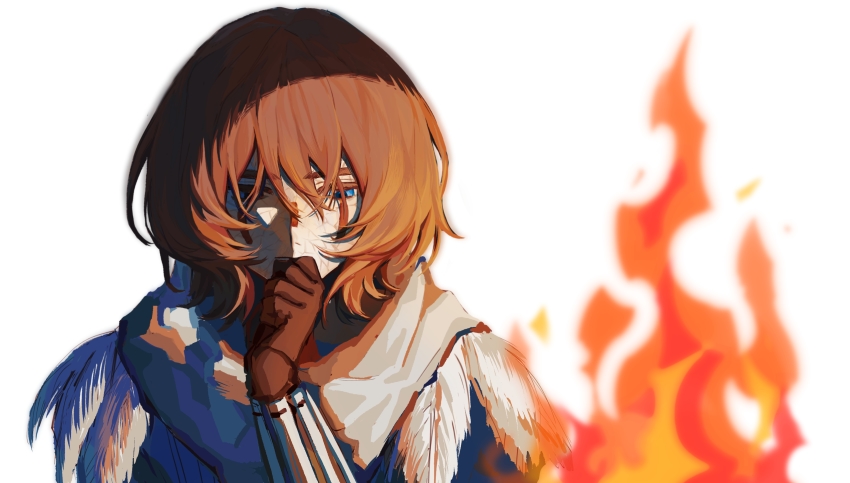 1other, absurdres, androgynous, animification, apex_legends, bloodhound_(apex_legends), blue_eyes, brown_gloves