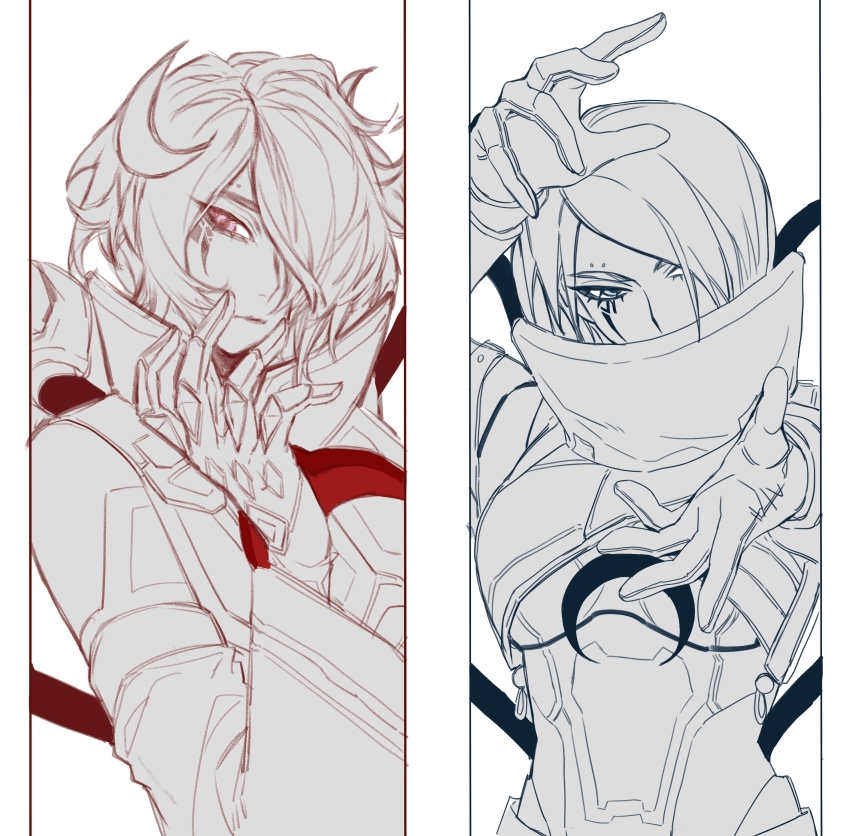 1girl, absurdres, animification, apex_legends, blood_moon_catalyst, bodysuit, catalyst_(apex_legends), chinese_commentary