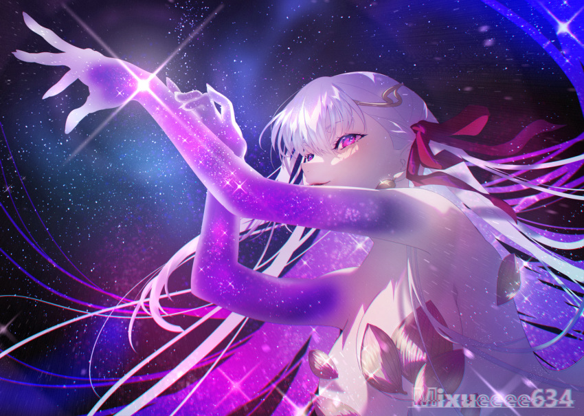 1girl, armlet, armor, bikini_armor, blue_hair, breasts, cleavage, collar